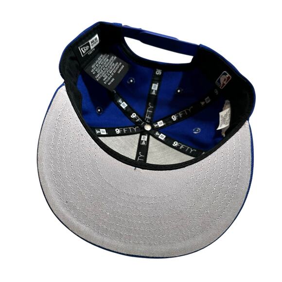 Golden State Warriors New Era Youth 9Fifty SnapBack Hat Royal Blue Adjustable - Picture 5 of 7